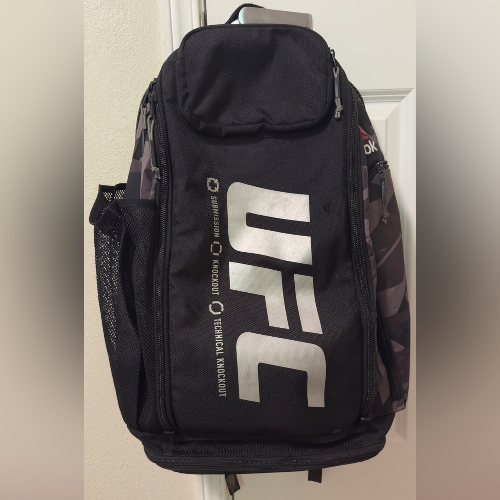 UFC x Reebok Fight Kit Backpack Black Camo